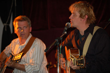 David King and Stephen King from The Dirge playing guitar and singing